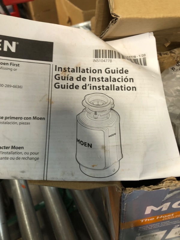 Photo 5 of ***RUSTED AND UNUSABLE - SEE NOTES - NONFUNCTIONAL - FOR PARTS***
Moen GXS75C Host Series 3/4 HP Continuous Feed Garbage Disposal