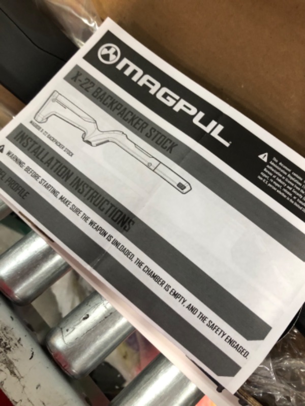 Photo 4 of * used item *
Magpul X-22 Backpacker Stock for Ruger 10/22 Takedown Black