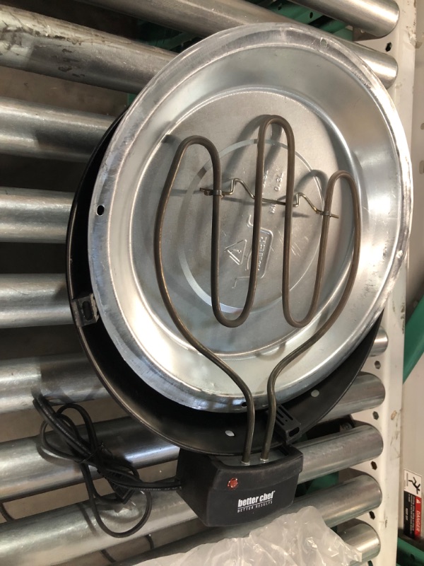 Photo 1 of **PARTS ONLY** Better Chef Indoor Electric Barbecue Grill | 12" | 1-KW | Stainless Grate 