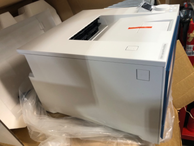 Photo 3 of HP Color LaserJet Pro 4201dn Printer, Print, Fast speeds, Easy setup, Mobile printing, white 