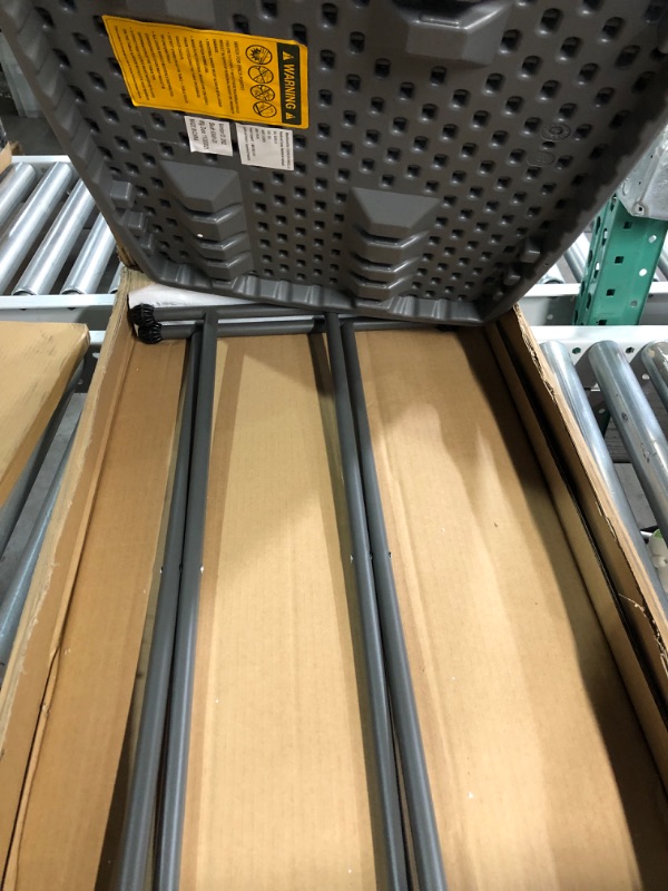Photo 1 of *SEE NOTES* Iceberg 65491 IndestrucTable Too 1200 Series Resin Personal Folding Table 30 x 20 Charcoal & Blackstone 1529 Griddle Cover (28 Inches) Water Resistant Charcoal Table + Cover