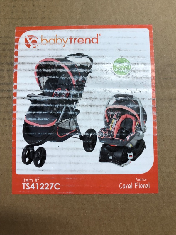 Photo 2 of Baby Trend Nexton Travel System, Coral Floral Coral Floral Nexton Travel System