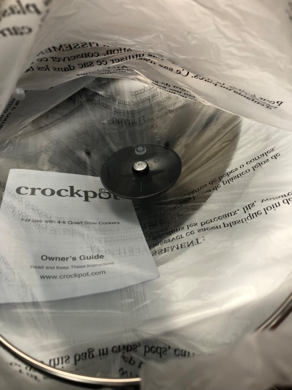 Photo 4 of ***PARTS ONLY*** Crockpot 8 Qt. Countdown Slow Cooker - Dark Stainless Steel