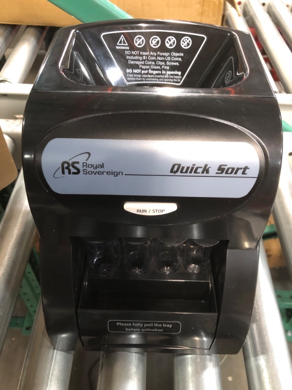 Photo 6 of Royal Sovereign Electric Coin Sorter, Patented Anti-Jam , 1 Row of Coin Counting (QS-2AN)