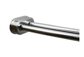 Photo 1 of **PARTS ONLY**
allen + roth 44-in to 72-in Chrome Fixed or Tension Double Curve Adjustable Shower Rod