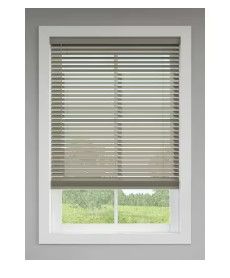 Photo 1 of **PARTS ONLY**
LEVOLOR Trim+Go 2-in Slat Width 35-in x 64-in Cordless Greige Faux Wood Darkening Blinds