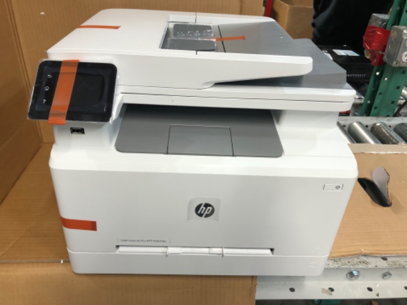 Photo 8 of HP Color LaserJet Pro M283fdw Wireless All-in-One Laser Printer, Remote  (7KW75A), White