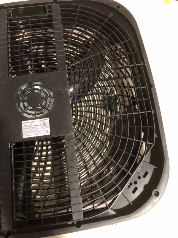 Photo 3 of ***DAMAGED - NONFUNCTIONAL - SEE NOTES***
Amazon Basics 3 Speed Box Fan, 20-Inch- Black