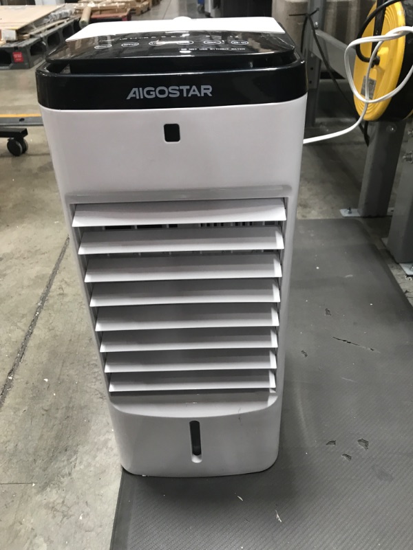 Photo 3 of Aigostar Evaporative Air Cooler, 3 In 1 Windowless Portable Swamp Cooler with Remote Control, Cooling Tower Fan with 3 Modes, Humidification, 3 Speeds, 12H Timer, 2 Water Tanks, 65°Oscillation