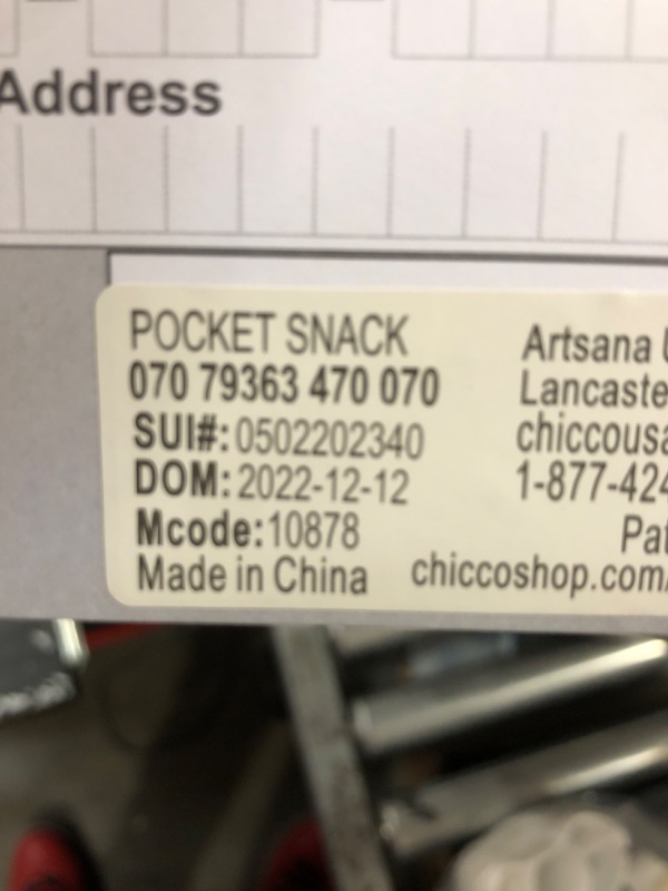 Photo 1 of Chicco Pocket Snack Booster Seat, Grey