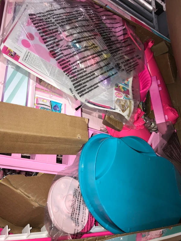 Photo 3 of Barbie Dreamhouse 2023, Pool Party Doll House with 75+ Pieces and 3-Story Slide, Barbie House Playset, Pet Elevator and Puppy Play Areas?