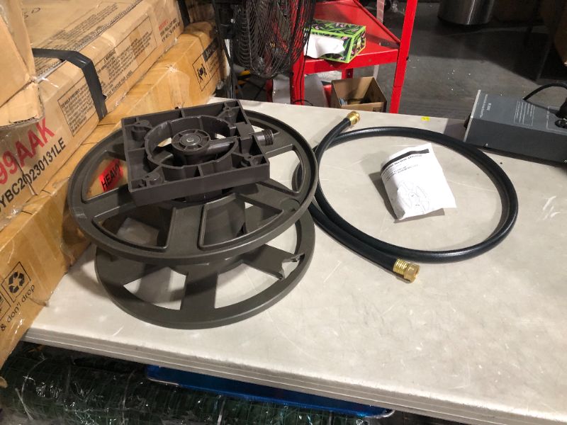 Photo 2 of ***CRACKED - SEE PICTURES***
Liberty Basics 510 Wall Mount Hose Reel, Bronze Side Reel