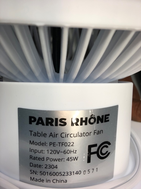 Photo 4 of **POWERS ON** PARIS RHÔNE Air Circulator Fan with Remote