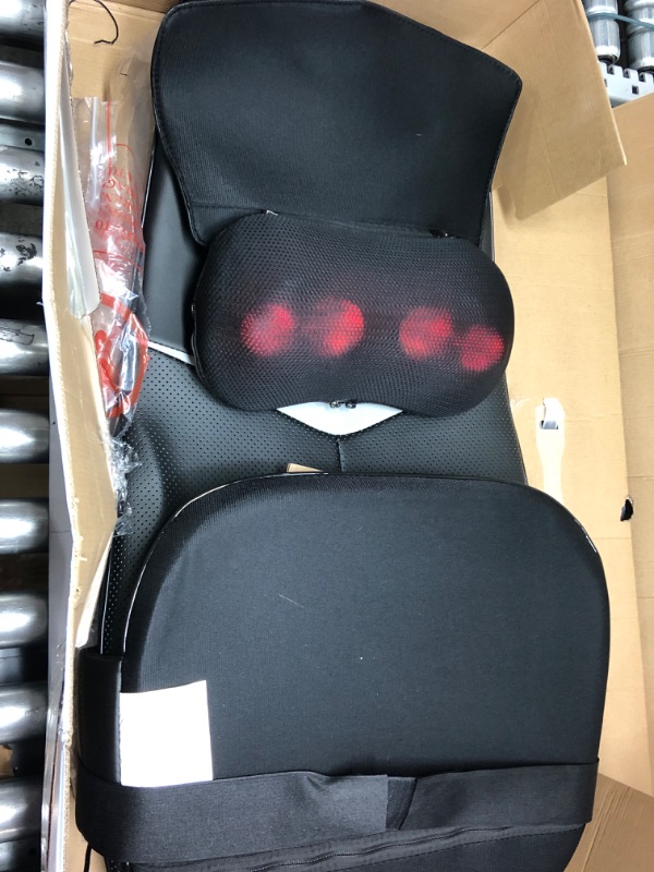 Photo 2 of Zyllion Shiatsu Neck and Back Massager - 3D Kneading Deep Tissue Full Body Massage Cushion Pad with Heat, Height Adjustment and Seat Vibration for Muscle Pain Relief and Chair - Black (ZMA-33-BK)