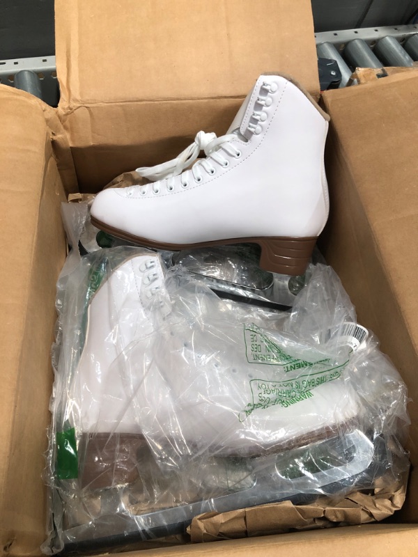 Photo 1 of Size 10 1/2 womens white  ice skates 