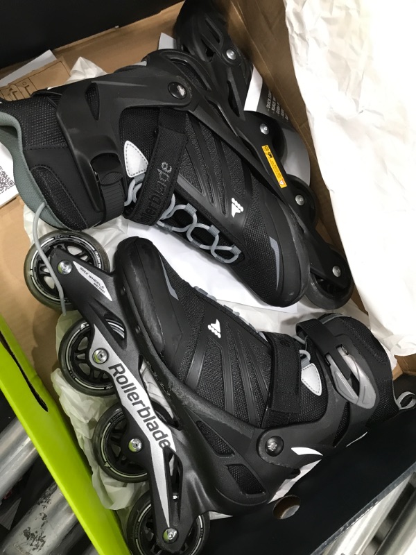 Photo 4 of **USED**
Rollerblade Zetrablade Men's Adult Fitness Inline Skate, Black and Silver, Performance Inline Skates 9 BLACK/SILVER