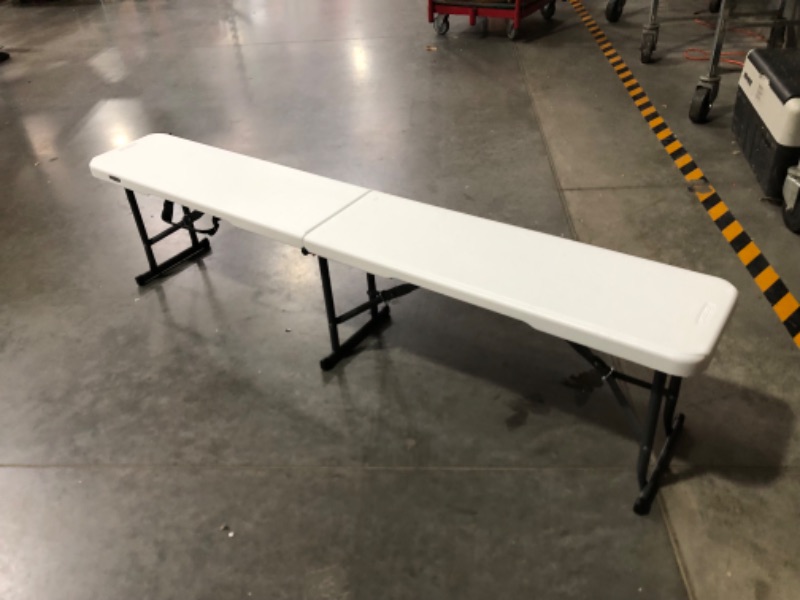 Photo 4 of ***DAMAGED - SEE NOTES***
Lifetime 80305 Portable Folding Bench , White