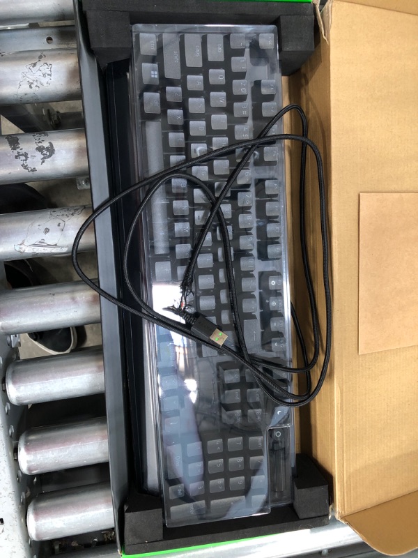 Photo 1 of Razer BlackWidow V3 Mechanical Gaming Keyboard: Green Mechanical Switches - Tactile and Clicky - Chroma RGB Lighting - Compact Form Factor - Programmable Macro Functionality