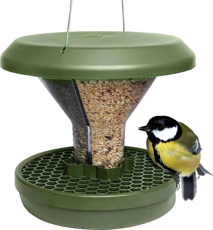 Photo 1 of 
SWISSINNO Bird Feeder Davos Smart Birds. Feed Birds, not Rodents! Robust & Reliable for Hanging. Dual Food Chambers. Made in EU. Green
Color:Green
Style:Reliable,Unique