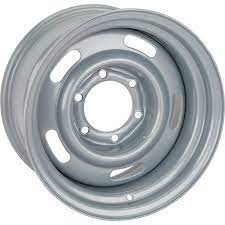 Photo 1 of **UNIT BENT** GM Rally Truck Wheel, 6 on 5.5 Inch Bolt Pattern, 15x10, Silver RIM
