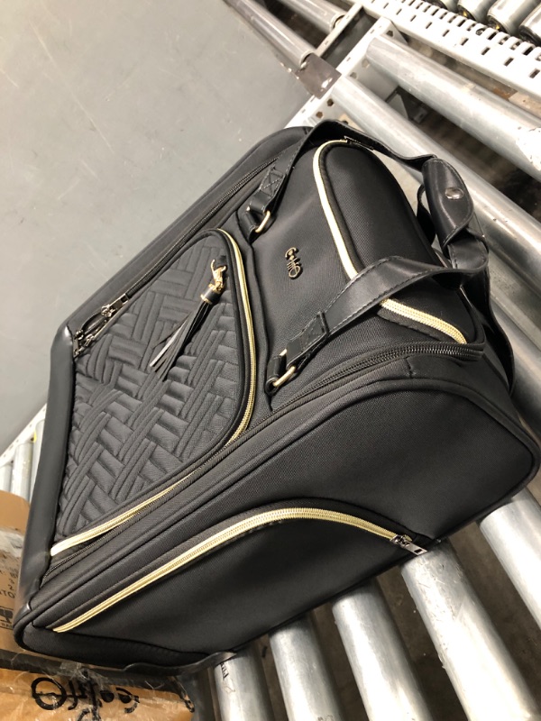 Photo 3 of *NEW* Coolife Luggage Carry On Luggage Underseat Luggage Suitcase Softside Wheeled Luggage Lightweight Rolling Travel Bag Underseater (Black, Carry-On 16-Inch) Black Carry-On 16-Inch