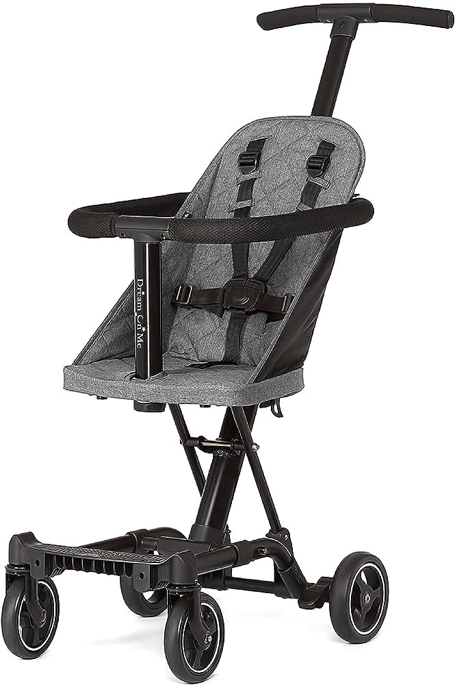 Photo 1 of BASE ONLY Dream On Me Lightweight And Compact Coast Rider Stroller With One Hand Easy Fold, Adjustable Handles And Soft Ride Wheels, Grey