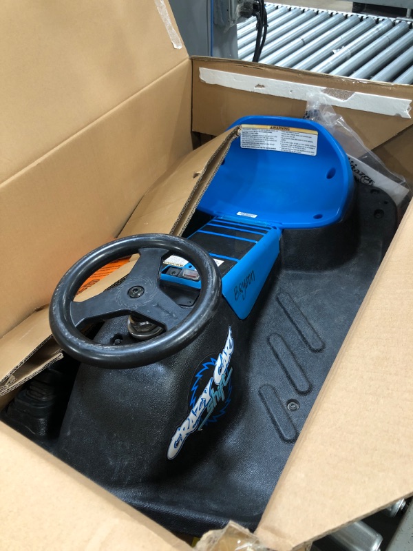Photo 2 of (PARSTS ONLY)Razor Crazy Cart Shift for Kids Ages 6+ (Low Speed) 8+ (High Speed) - 12V Electric Drifting Go Kart for Kids - High/Low Speed Switch and Simplified Drifting System, for Riders up to 120 lbs,Black/Blue
