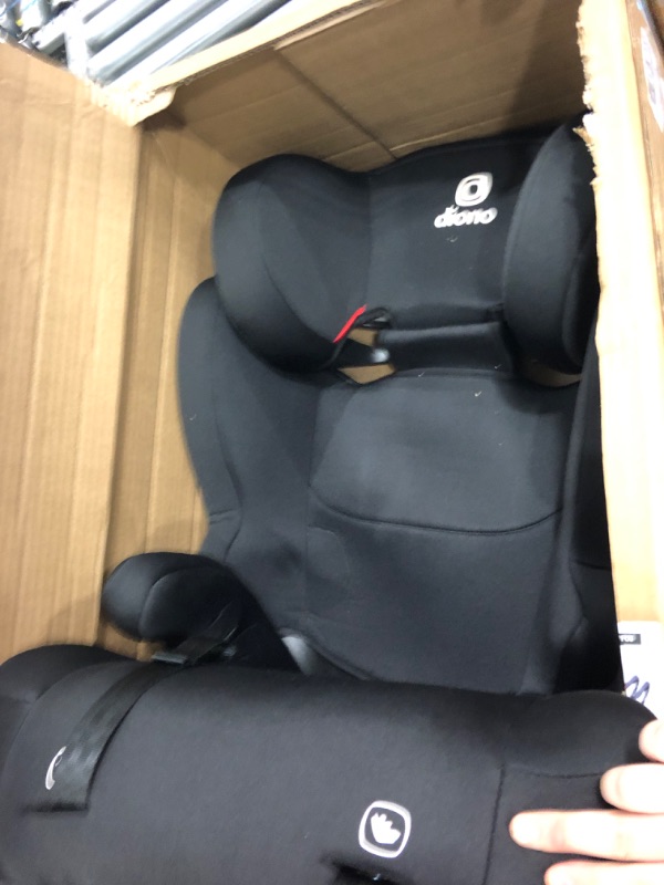 Photo 2 of Diono Cambria 2 XL 2022, Dual Latch Connectors, 2-in-1 Belt Positioning Booster Seat, High-Back to Backless Booster with Space and Room to Grow, 8 Years 1 Booster Seat, Black NEW! Black