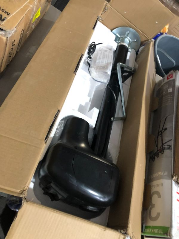 Photo 1 of **HEAVY DAMAGE, NON-FUNCTIONAL, PARTS ONLY** Weize 3500 Lb. Power Tongue Jack, Heavy Duty Electric Trailer Jack with 600D Polyester Protective Cover, 23-5/8" Lift, 12V DC
