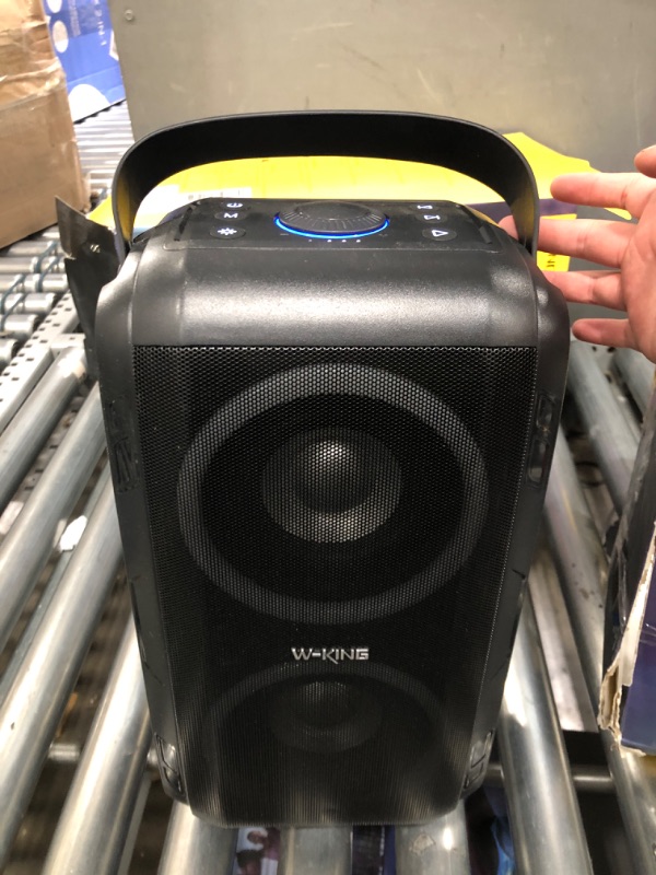 Photo 2 of W-KING 80W Bluetooth Speakers Loud, Super Rich Bass, Huge 105dB Sound Powerful Portable Wireless Outdoor Bluetooth Speaker, Mixed Color Lights, 24H Playtime, AUX, USB Playback, TF Card, Non-Waterproof