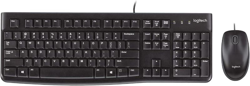 Photo 1 of Logitech MK120 Wired USB Keyboard Mouse Desktop Combo