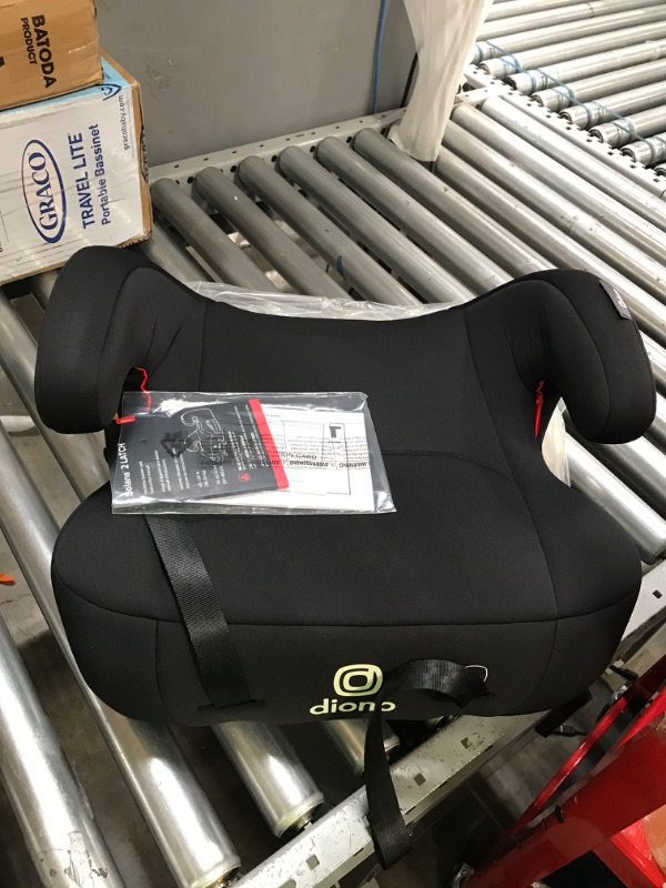 Photo 2 of Diono Solana 2 XL, Dual Latch Connectors, Lightweight Backless Belt-Positioning Booster Car Seat, 8 Years 1 Booster Seat, Black
