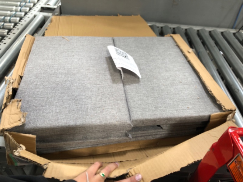 Photo 1 of 24-inch Dog Stairs for High Beds Up to 32-inch- Foldable Pet Steps for Large Dogs W/Storage- Puppy Dog Stairs to Bed- Tall Pet Stairs for High Beds- Dog Steps for Large Dog or Small Dog Grey 24'' (Beds up to 32'')