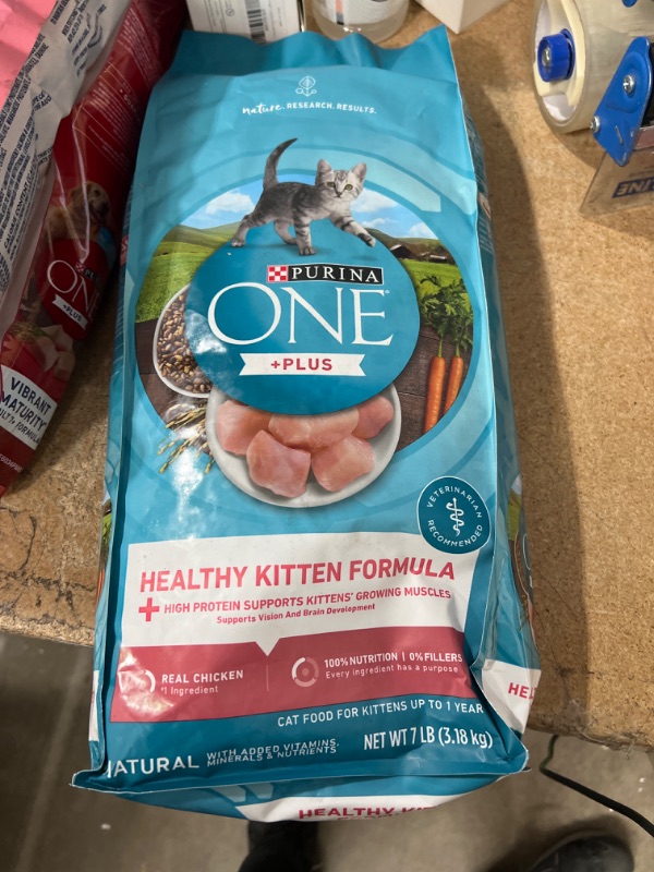 Photo 2 of *BEST BY 10/24* Purina ONE Healthy Kitten Dry & Wet Kitten Food Dry Food Chicken 7 lb. Bag