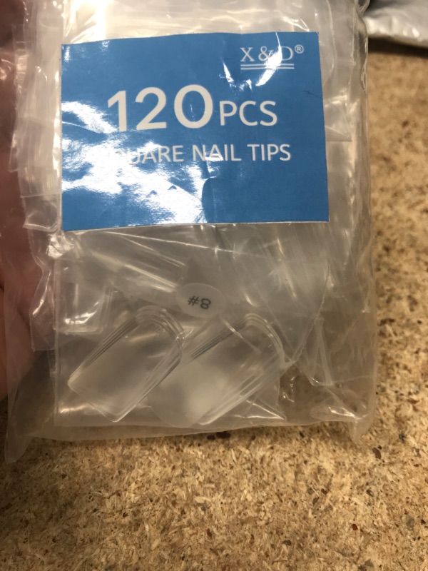 Photo 1 of 120 Soft Gel full cover square nail tips