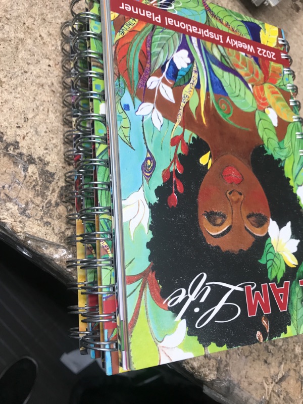 Photo 2 of **4PACK**Shades of Color 2022 African American Weekly Planner, I Am Life, 5.375 x 8.375 inches (IP30) I Am Life 2022