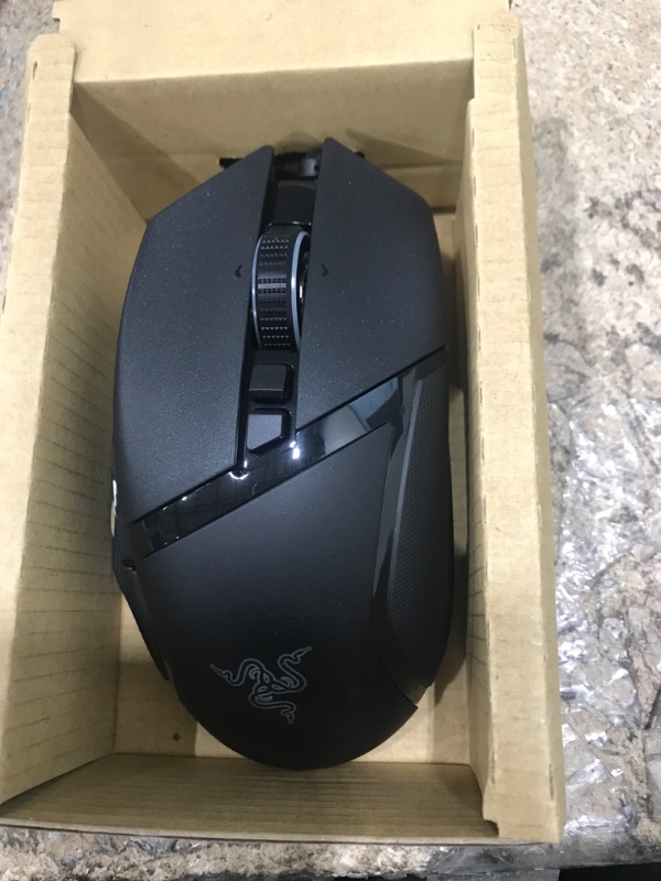 Photo 2 of Razer Basilisk V3 Customizable Ergonomic Gaming Mouse: Fastest Gaming Mouse Switch - Chroma RGB Lighting - 26K DPI Optical Sensor - 11 Programmable Buttons - HyperScroll Tilt Wheel - Classic Black