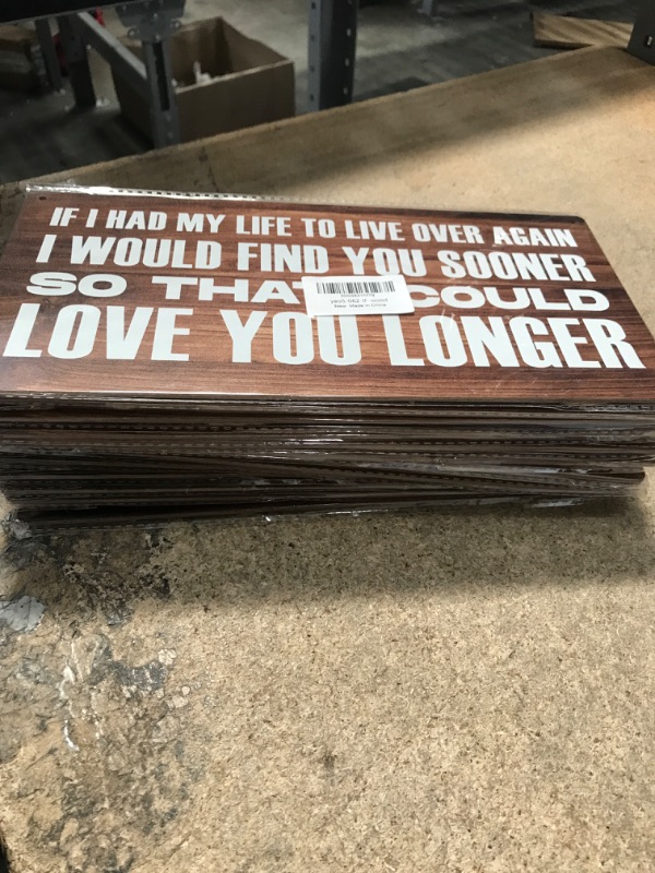 Photo 1 of 15 pack faux wood sign