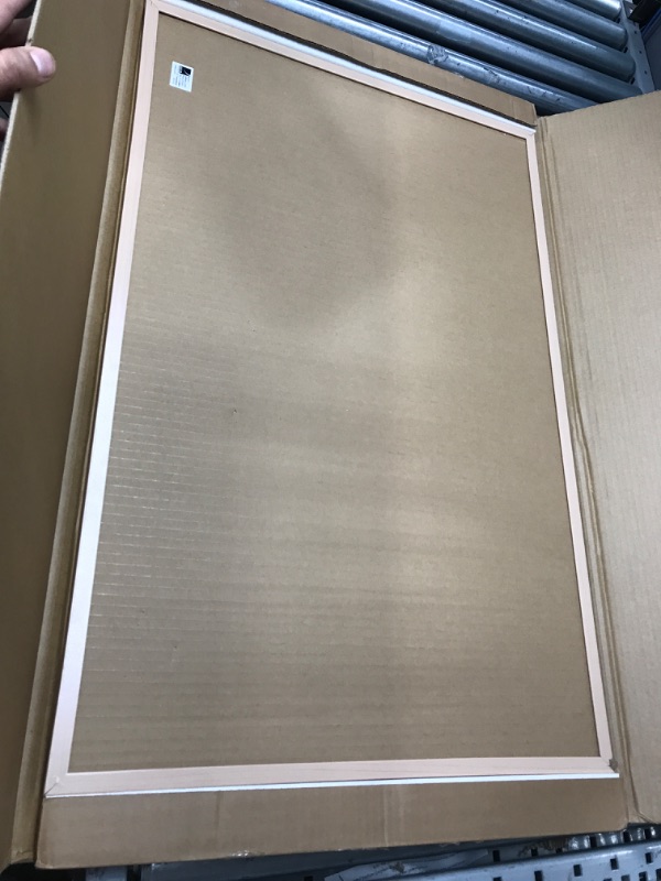 Photo 1 of Quartet Cork Board Bulletin Board, 2' x 3' Framed Corkboard, Oak Frame, Decorative Hanging Pin Board, Perfect for Office & Home Decor, Home School Message Board or Vision Board (35-380352)