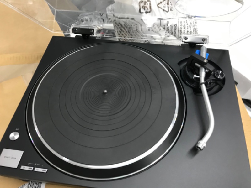 Photo 5 of Technics Turntable, Premium Class HiFi Record Player with Coreless Direct, Stable Playback, Audiophile-Grade Cartridge and Auto-Lift Tonearm, Dustcover Included – SL-100C, Black (SL-100C-K)