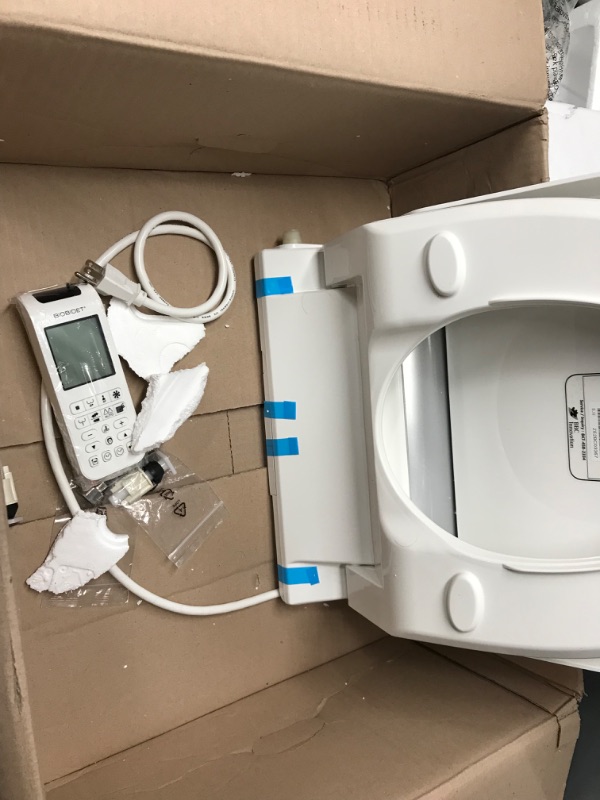 Photo 4 of **USED/FOR PARTS ONLY**
Bio Bidet Bliss BB2000 Elongated White Smart Toilet Seat, Premier Class, Unlimited Warm Water, Vortex Wash, Bidet Seat w /Remote Control Elongated Wireless Remote