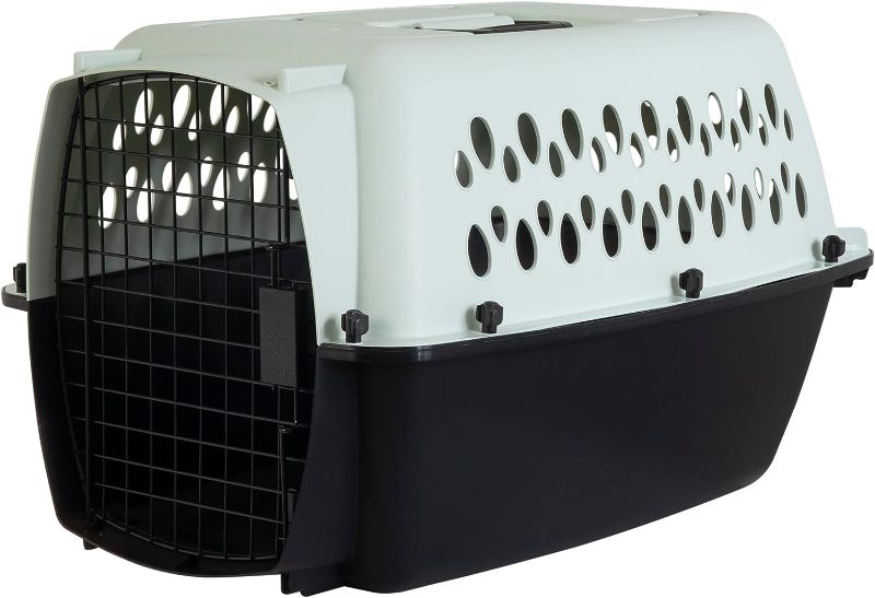 Photo 1 of *similar to stock photo* small blue and grey dog kennel 