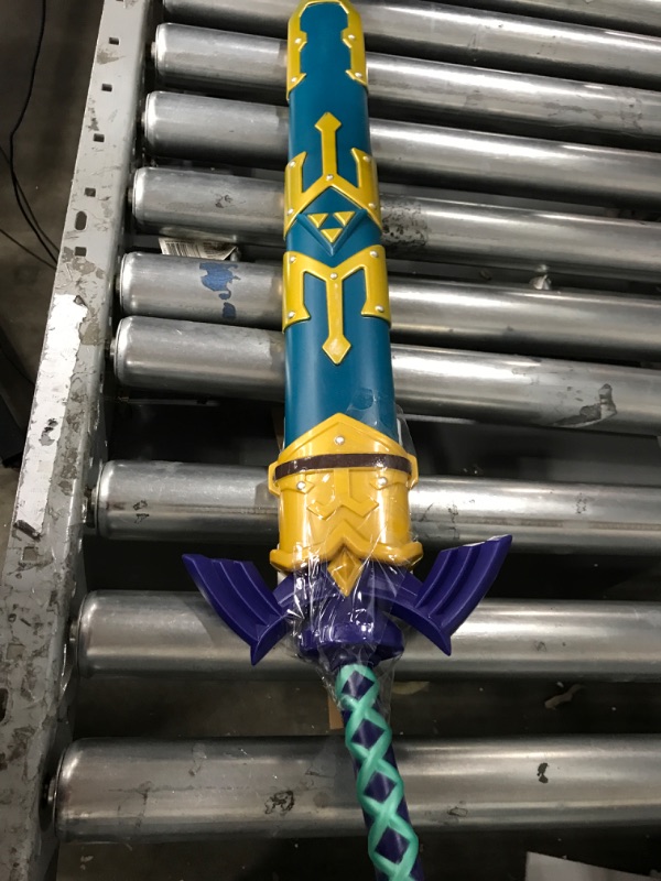 Photo 3 of [READ NOTES]
ziqing Japanese Anime Cosplay Legend of Zelda Link Sword?Master Sword with Sheath Blue Blade?Metallic Stainless Steel?43inch
