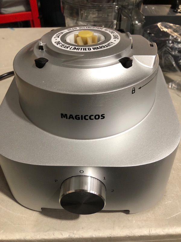 Photo 2 of * not functional * sold for parts * repair * 
Magiccos 14-Cup Aluminum-Diecast French-Fry-Cutter Food-Processors - Large Feed Chute, XL Size Bowl