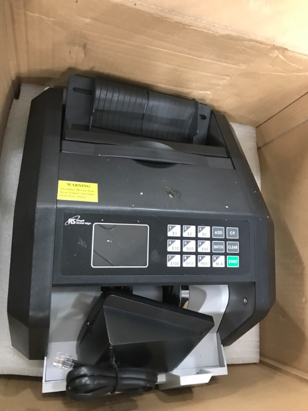 Photo 2 of Royal Sovereign USD High Speed Money Counter, with Value Counting, Add and Batch Mode, UV/MG/IR Counterfeit Bill Detection for Small Business (RBC-ES250N)