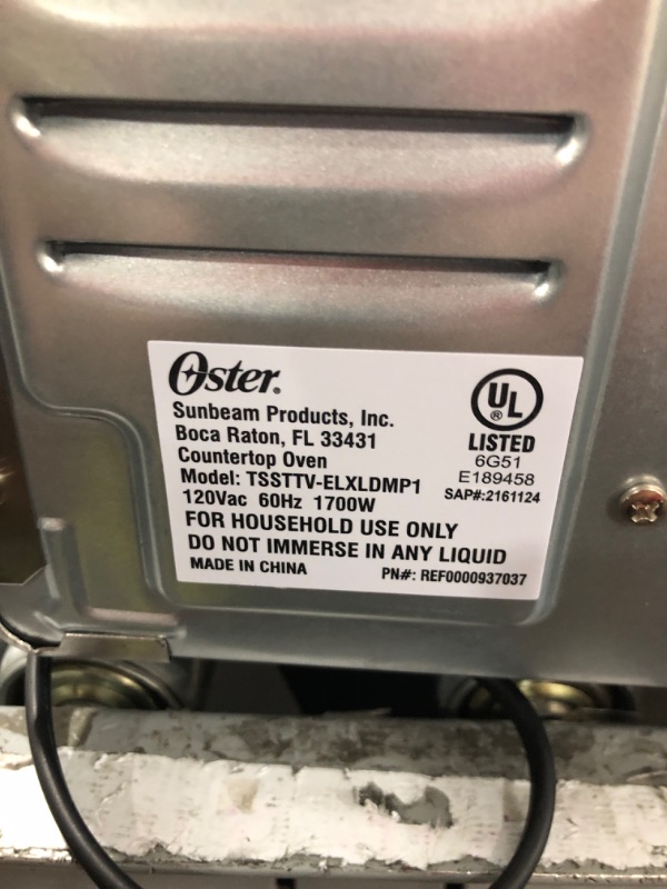 Photo 3 of (USED) Oster Air Fryer Oven, 10-in-1 Countertop Toaster Oven Air Fryer Combo, 10.5" x 13" Fits 2 Large Pizzas, Stainless Steel Convection Oven with Air Fry