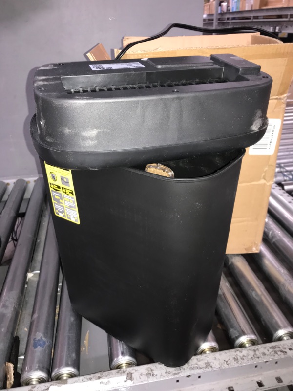 Photo 1 of Amazon Basics 8 Sheet Cross Cut Paper and Credit Card Shredder with 4.1 Gallon Bin, Black