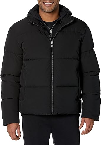 Photo 1 of Amazon Essentials Men's Mock Neck Puffer