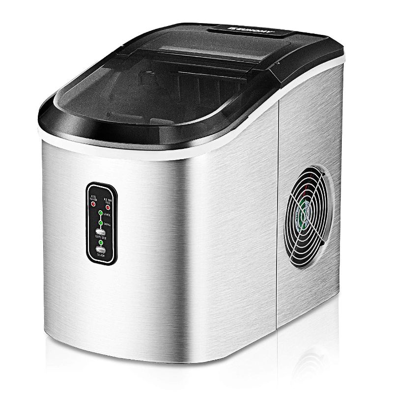 Photo 1 of (PARTS ONLY)EUHOMY Ice Maker Machine Countertop, 26 lbs in 24 Hours, 9 Cubes Ready in 8 Mins, Electric ice maker and Compact potable ice maker with Ice Scoop and Basket. Perfect for Home/Kitchen/Office, (Sliver)

