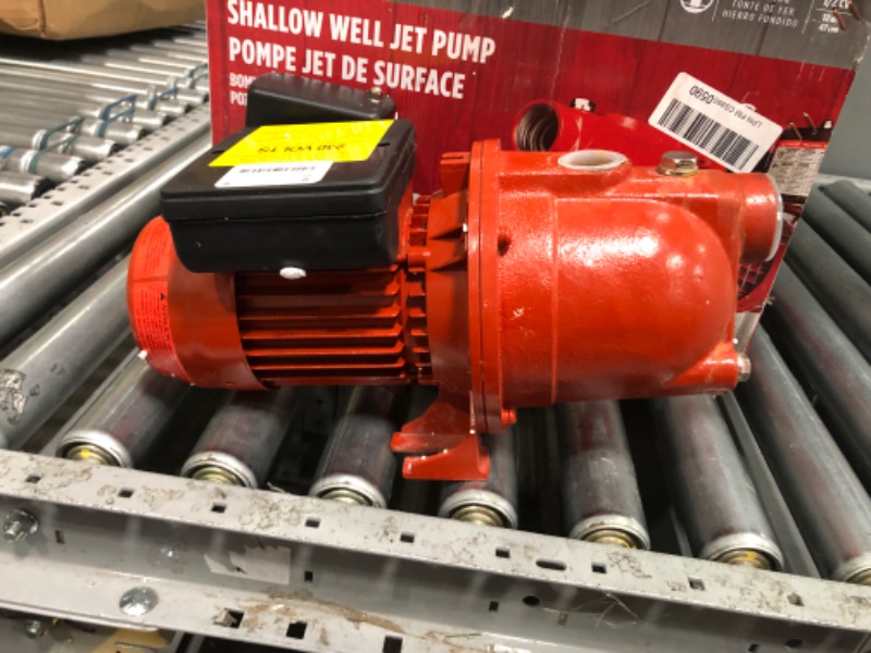 Photo 3 of **SEE NOTES**
Red Lion RL-SWJ50 1/2 HP, 12.6 GPM Dual Voltage (115/230 Volts) Cast Iron Shallow Well Jet Pump, Red, 97080502